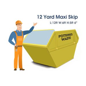 12 Yard Maxi Skip Hire Stoke on Trent | Potteries Waste Skips