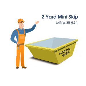 2 Yard Mini Skip Hire Stoke on Trent | Potteries Waste Skips