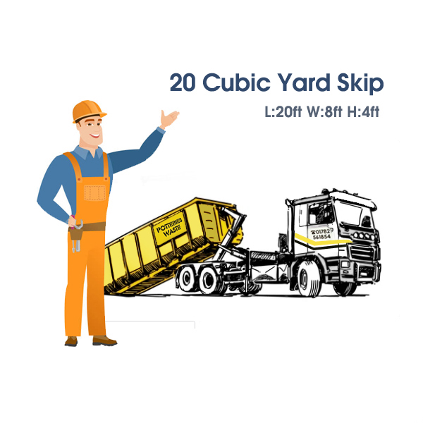 20 Cubic Yards Roll On Roll Off Skip Hooklift Containers