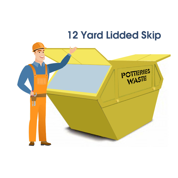 8 Yard Lidded Skip Hire