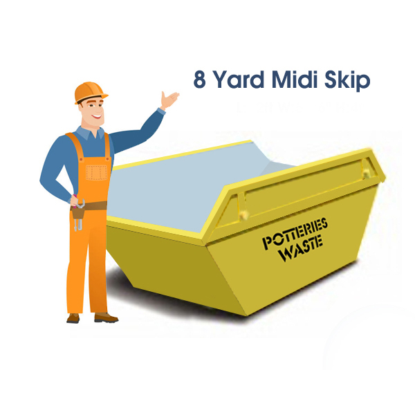 8 Yard Midi Skip Hire Stoke on Trent